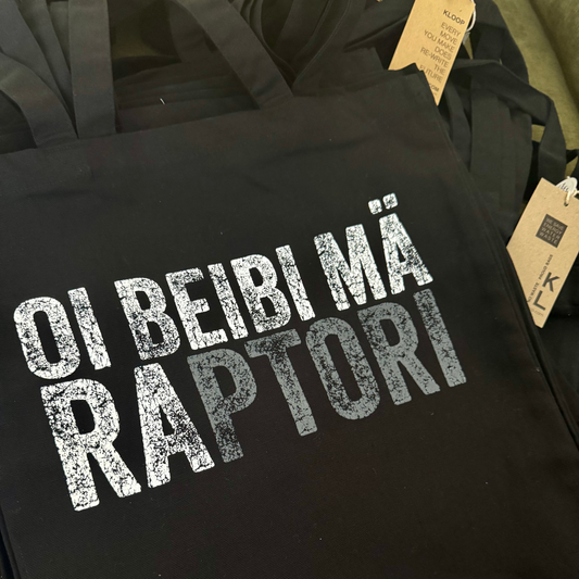 OI BEIBI MÄ RAPTORI - kangaskassi