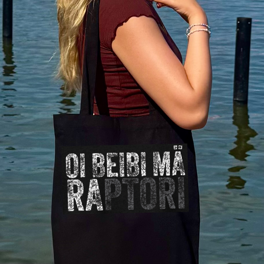 OI BEIBI MÄ RAPTORI - kangaskassi